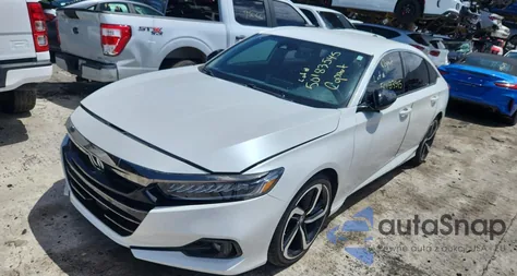 2022 Honda Accord Sport из США, поврежденный, VIN 1HGCV1F36NA016292